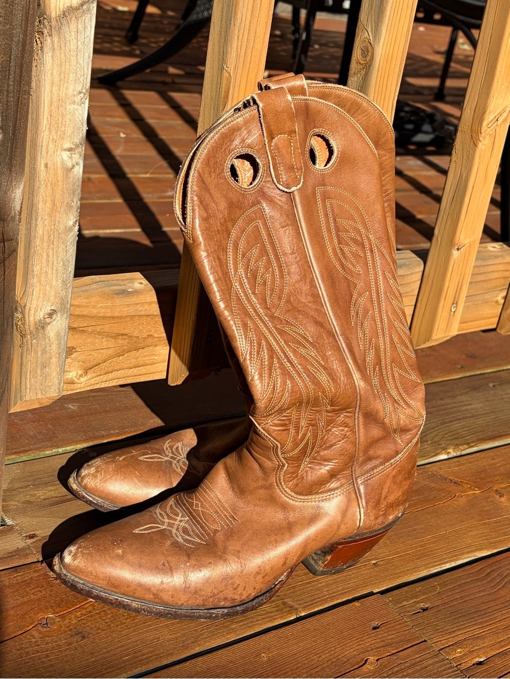 Vintage Alberta Boot Co. Butterscotch Leather Cowboy Boots Men’s 9.5 D